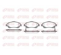 TOYOTA AVENSIS, COROLLA VERSO KIT PASTIGLIE FRENO ANTERIORI REMSA 1046.02