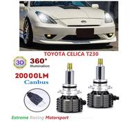 TOYOTA CELICA T230 LAMPADE LED H7 12V 20KLM MODELLO 360° BIANCO 6000°K LENTICOL
