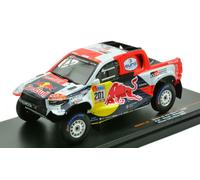 Die cast 1/43 Modellino Auto Toyota GR DKR Hilux T1+ N201 Rally Dakar 2022 Ixo