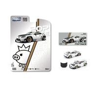 TOYOTA GR86 Pandem - silver / black - PopRace 1:64