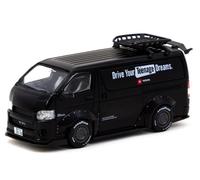TOYOTA Hiace - Widebody - black - TARMAC 1:64