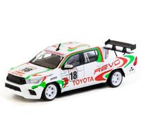 TOYOTA Hilux - #18 - weiss / decor - Tarmac 1:64