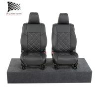 Toyota Hilux Icon Anteriore Seat Cover Similpelle (2016 IN Poi) Nero 946