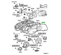 TOYOTA MR2 MISURATORE COMBINATO VETRO 83138-17030 JDM originale