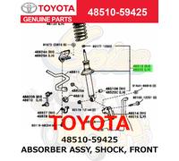 Toyota Original Progres ABSORBER ASSY, SHOCK, ANTERIORE 48510-59425