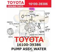 Toyota originale Century POMPA ASSY, ACQUA 16100-39386