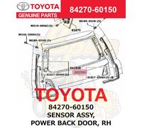 Toyota Originale Lexus SENSOR ASSY, POWER BACK DOOR, RH 84270-60150