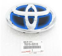 TOYOTA ORIGINALE OEM PRIUS C ANTERIORE BLU CROMATO LOGO EMBLEMA ASSEMBLAGGIO ...