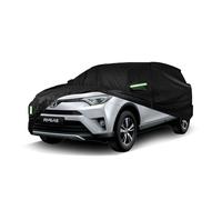 Toyota RAV4 Car Cover Waterproof All Weather for Automobiles, 2013-2023 Toyota RAV4, with Windproof Strap and Driver Door Zipper，Weather Waterproof Sun Rain UV Dust Snow Protection