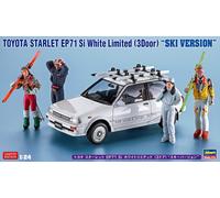 Toyota Starlet Ep71 Si, 3-doors, Ski-version 1:24 Plastic Model Kit HASEGAWA