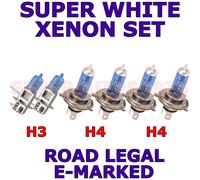 Toyota Supra 1989-1993 Set Di H4 H3 Lampadine Xenon Super Bianco