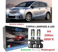 TOYOTA VERSO S 07-16 LAMPADE BILED WHITE 6000°K H4 12V 20KLM CANBUS NO ERR