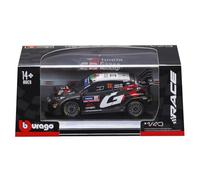 BBurago Modellino 1:43 Toyota Yaris GR Rally1 Gazoo Racing WRT versione notturna n.33 Evans/Martin
