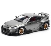 TOYOTA Yaris GR86 Pandem - silver - PopRace 1:64