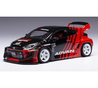 2022 Toyota Pandem GR Yaris Advan Negro/Rojo 1:43 IXO Models MOC328.22