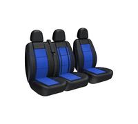 TOYOUN Coprisedili Anteriori per Auto e Furgoni a 3 posti Coprisedile Universali per Furgoni e Camion Copri-sedili Auto per Singoli e Doppi Sedile Nero Blu