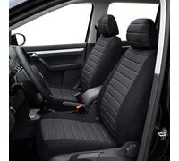 TOYOUN Coprisedili Anteriori Universali In Tessuto per La Maggior Parte Dei Furgoni, Suv, Camion, Coprisedili per Auto con Decorazione a Strisce 3D Grigio