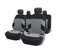 TOYOUN Coprisedili Auto Universale Grigio | Set Copri-Sedile Universali per Anteriori e Posteriori | Accessori Auto Interno | Set Completo di Coprisedili