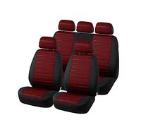 TOYOUN Coprisedili Auto Universale Rosso | Set Copri-Sedile Universali per Anteriori e Posteriori | Accessori Auto Interno | Set Completo di Coprisedili
