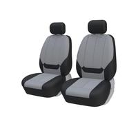 TOYOUN Set Coprisedili Auto Universale per Auto Anteriore 2 Posti Copri-Sedile Universali per Guidatore e Passeggero in Tessuto Accessori Interni Auto,Grigio