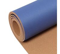 TOYOUNGUP Bacheca per Ufficio Foglio di Sughero Foglio Sughero Piastrelle Sughero Naturale Isolante Termico Acustico 8mm Spessore per L'Ufficio Home DIY Supplies Blu(1mx2m(3.3ftx6.6ft))