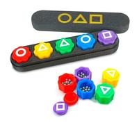 ToyPlash - Set 5 Dadi Gioco Gonggi Korean Game - Gioco Gonggi Original - Gong-gi Game Tradizionale - Giochi Coreani Bambini e Adulti - Gongi Dadi Korean - Giochi Abilità (Astuccio)