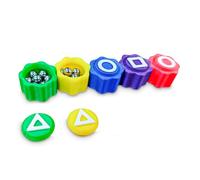 TOYPLASH - Set 5 Dadi Gioco Gonggi Korean Game - Gioco Gonggi Original - Gong-gi Game Tradizionale - Giochi Coreani Bambini e Adulti - Gongi Dadi Korean - Giochi Abilità (Sacchetto di plastica)