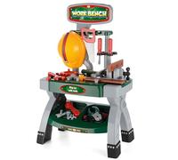 Toyrific- Toyrfic Banco da Lavoro, Kit di Attrezzi da Gioco per Bambini, Set di 40 Pezzi, Colore Verde, H70 44 x D29 Packsize: H 66 x W 34 x D9 cm, TY5312