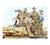 Toys 4 U 7777 Rommel and German Tank Crew, DAK WWII 1/35 Master Box 3561 /Articolo# G4W8B-48Q24094