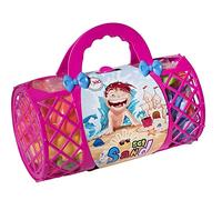 Toys 4 U Set Giocattoli da Spiaggia Mega Pack Stampi e Strumenti + Borsa da Trasporto, Rosa