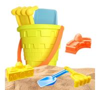 Toys Beach - 5pcs Sand Toys For Kids, Sand Castle Playing Tools, Backyard Game | Giocattolo All'aperto Per Bambini Di Età Di 3+ per Il Giardino Da Spiaggia, Migliora Le Capacità Motorie Utilizzando