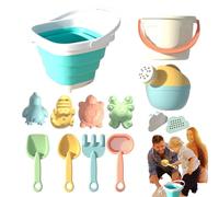 Toys Beach Toys - Set Di Sabbia Colorato, Secchio Da In Plastica | Bundle Di Attività Interattiva Con Stampi Per Pala Per L'uso Di Intrattenimento Per L'intrattenimento In Campeggio Sandbox Di S