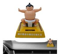 Toys for Kids, Solar-Powered Sumo Wrestler Figurine, Dashboard Dancing Toy with Moving Head, Car Interior Decoration Dashboard Office Table Gift Display