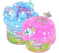 ToysButty 2 Pacchi slime Kit di slime in cristallo e nuvola di slime per ragazze ragazzi, Crea con i bambini Tema delle fiabe, slime preconfezionato, 8 accessori per slime, 2 grandi per slime Set