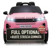 TOYSCAR Macchina Elettrica Per Bambini Range Rover Evoque Full Optional con TAPPETINI INCLUSI Auto Elettrica Per Bambini Telecomandata Sedile In Pelle Porte Apribili Doppio Motore Elettrico 12V (Rosa)