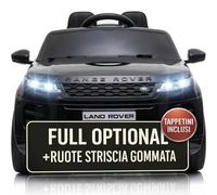 TOYSCAR Macchina Elettrica Per Bambini Range Rover Evoque Full Optional con TAPPETINI INCLUSI Auto Elettrica Per Bambini Telecomandata Sedile In Pelle Porte Apribili Doppio Motore Elettrico 12V (Nero)