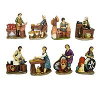 toysgiocattoli OFFERTA STATUINE PRESEPE PASTORI MESTIERI DA 8 PEZZI PERSONAGGI 12 CM ADDOBBO PRESEPE NATALE ADATTO A CHI REALIZZA PRESEPI ANCHE DA RIVENDERE 8077