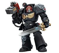 TOYVERSE JOYTOY 1/18 Action Figure Warhammer 40,000, Black Templars Terminator 1 with Power Sword and Storm Bolter, Mobile Gelenke Personaggio, 14,3 cm, 15 anni e oltre