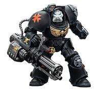 TOYVERSE JOYTOY 1/18 Action Figure Warhammer 40,000, Black Templars Terminator 3 with Power Fist and Assault Cannon, Mobile Gelenke Personaggio, 14,3 cm, 15 anni e oltre
