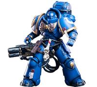 TOYVERSE JOYTOY 1/18 Action Figure Warhammer 40,000, Space Marine 2, Ultramarines Heavy Artificer Armor with Relic Multi-Melta, Mobile Giunti Personaggio, 15+