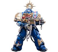 TOYVERSE JOYTOY 1/18 Action Figure Warhammer 40,000, Space Marine 2, Ultramarines Heavy Relic Primus Armor with Heavy Relic Bolt Rifle, Mobile Giunti Personaggio, 15 anni e più vecchi