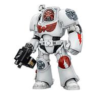 TOYVERSE JOYTOY 1/18 Action Figure Warhammer 40,000, White Scars Terminator 2 with Power Fist and Storm Bolter, Mobile Gelenke Personaggio, 14,3 cm, 15 anni e oltre