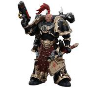 Toyverse JOYTOY 1/18 Warhammer Action Figure 40,000, Chaos Space Marines Black Legion Chosen with Plasma Pistol and Power Axe, articolazioni mobili, modello di personaggio, 15 anni e più