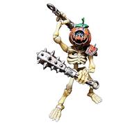 TOYVERSE YOTOY - Action figure in scala 1/12, Trickster sorridente con stecca, 15 cm, GhostRabbits Redemption Skeletons linea Night Tricksters, testa di zucca alternativa, armatura rimovibile, a