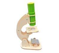 Toyvian 1 Impostato Microscopio Giocattolo Kit Per L'apprendimento Delle Scienze Per Giocattolo Artigianale Per Studenti Giocattolo Fai Da Te Scientifico Per Di Legno