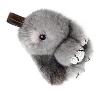 Toyvian 1 Pz Ciondolo Coniglio Di Peluche Arredamento Falso Lulù Colon Decorazione Della Catena Chiave Ciondolo Borsa Di Coniglio Pendente Peluche Metallo Colore Casuale