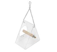 Toyvian 1 Pz contenitore per alimenti per uccelli all'aperto Birdfeeder alimentatore seme contenitori ciotola per l'alimentazione sospesa contenitore per cibo per uccelli Acrilico bianca
