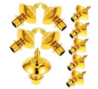 Toyvian 1 Set Accessori Per Teste A Sfera Per Pennone Bandiera Per L'esterno Ornamento Per Pennone All'aperto Pezzo Di Ricambio Per Pennone Bandiera Per Esterno Bandiere Plastica 10 Pezzi