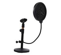 Toyvian 1 Set asta microfonica supporto per microfono desktop boom del microfono stare per studio In piedi podmic radio porta microfono supporto per microfono senza fili plastica Black