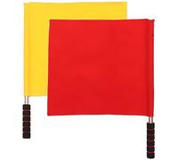 Toyvian 1 Set Bandiera Di Segnalazione Piccolo Bandiere Del Segnale Di Calcio Arbitro Giudice Blu Bandiera Guardalinee Di Grandi Dimensioni Bandiere Arbitrali Conduzione Poliestere 2 Pezzi